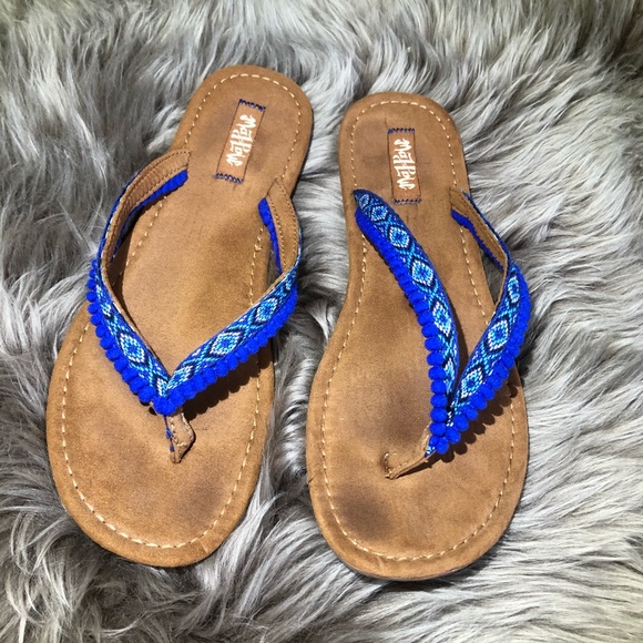 Blue Flip Flops - Picture 1 of 8